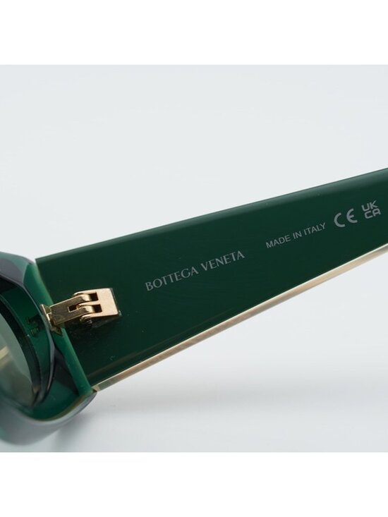 Bottega Veneta BV1277S 003 Sunglasses Green Cat Eye Frame, Green Lenses main image 11